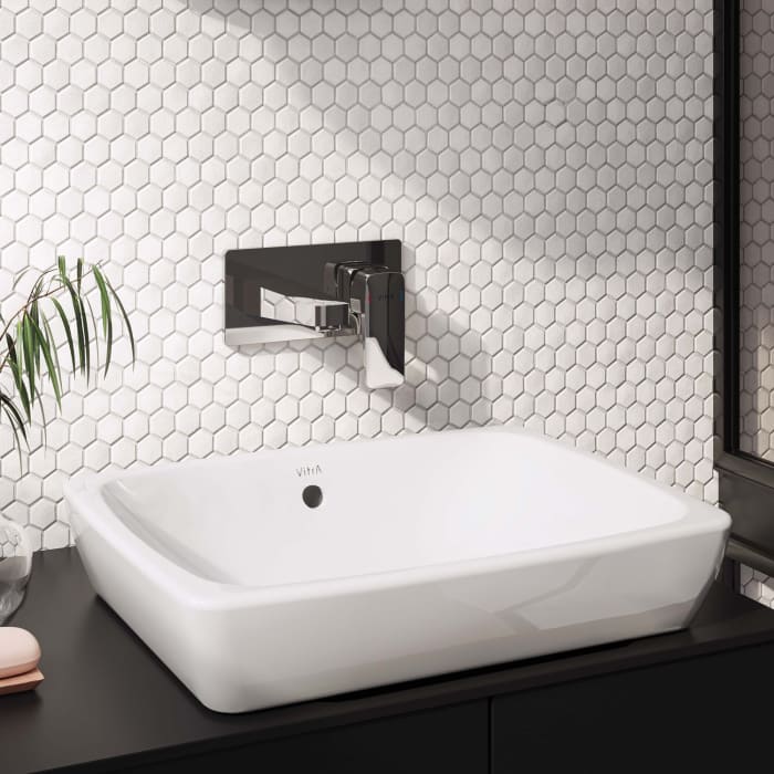 VitrA Metropole Aufsatzwaschtisch 50 x 40 cm mit Überlauf, geschliffen