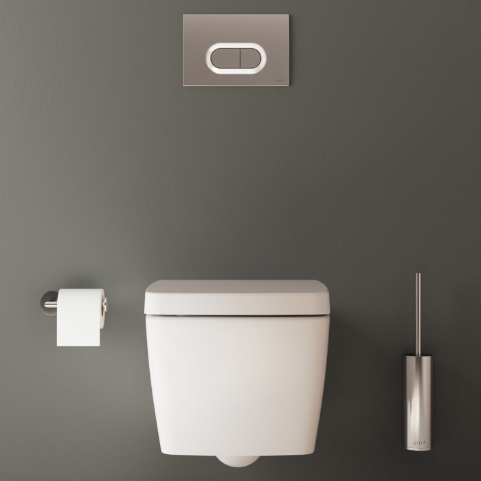 VitrA Metropole Wand-WC VitrAflush 2.0, ohne Spülrand mit WC-Sitz Slim Wrap