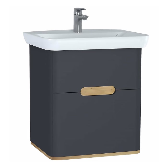 Vitra Sento Waschtischkombination 63 x 48,5 cm mit 2 Auszügen