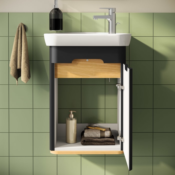 Vitra Sento Waschtischkombination 50 x 37,5 cm, Türanschlag rechts