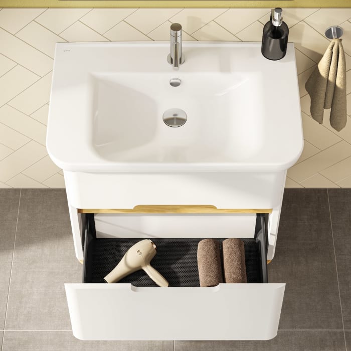 Vitra Sento Waschtischkombination 78 x 48,5 cm mit 2 Auszügen