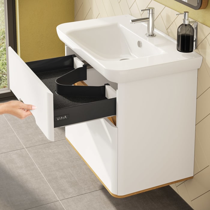 Vitra Sento Waschtischkombination 78 x 48,5 cm mit 2 Auszügen