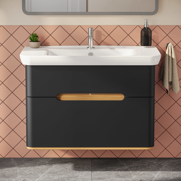 Vitra Sento Waschtischkombination 98 x 48,5 cm mit 2 Auszügen