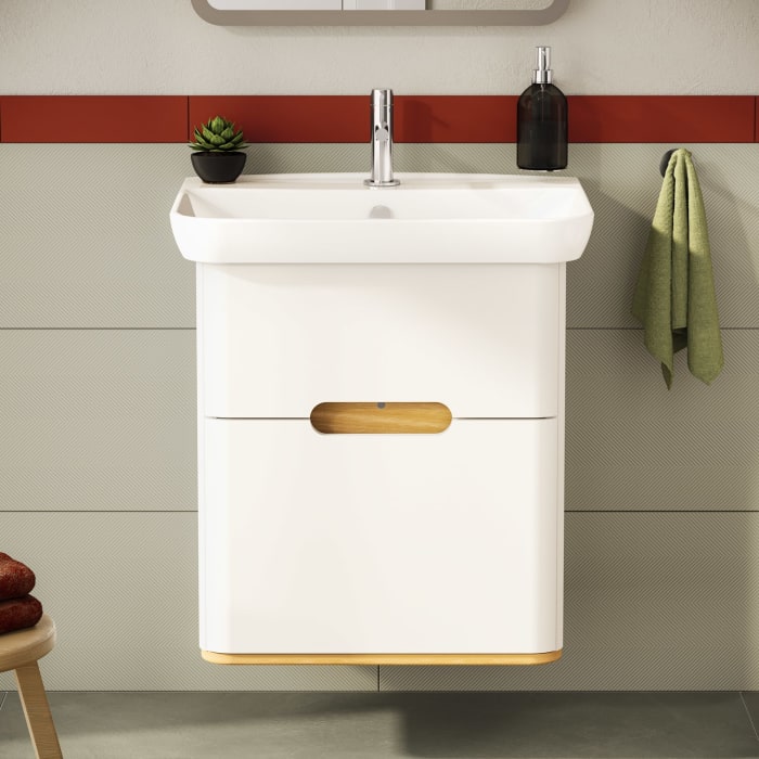 Vitra Sento Waschtischkombination 63 x 48,5 cm mit 2 Auszügen