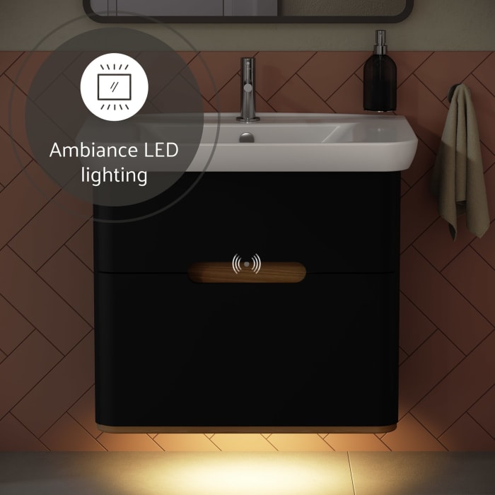 Vitra Sento Waschtischkombination 78 x 48,5 cm mit 2 Auszügen