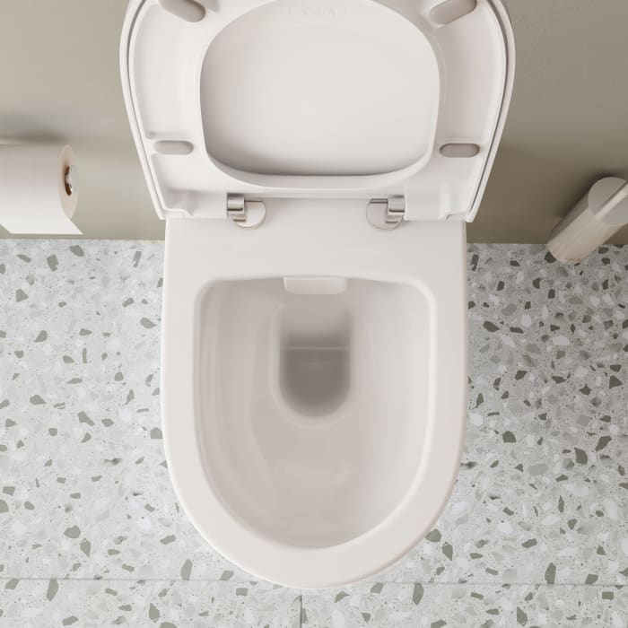 VitrA Sento Wand-WC VitrA Flush 2.0, Tiefspüler ohne Spülrand