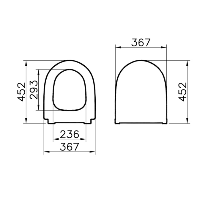 VitrA Sento WC-Sitz Slim mit Absenkautomatik