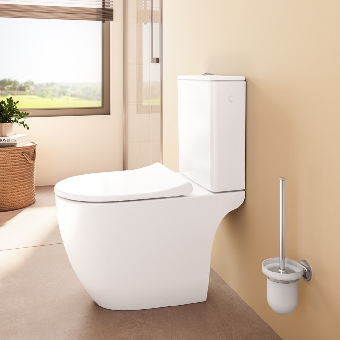 VitrA Sento Stand-WC VitrA Flush 2.0, open back, Tiefspüler ohne Spülrand