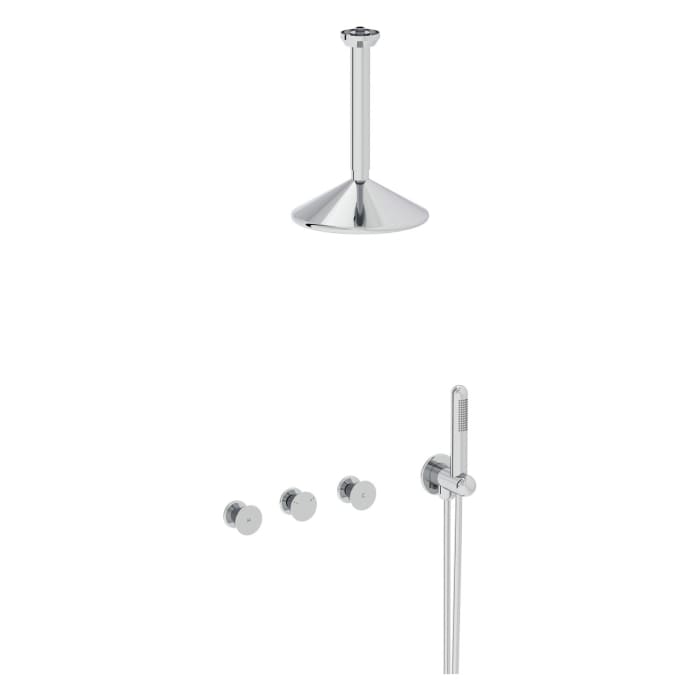 VitrA Liquid Duschsystem mit Duschkopf und Handbrause