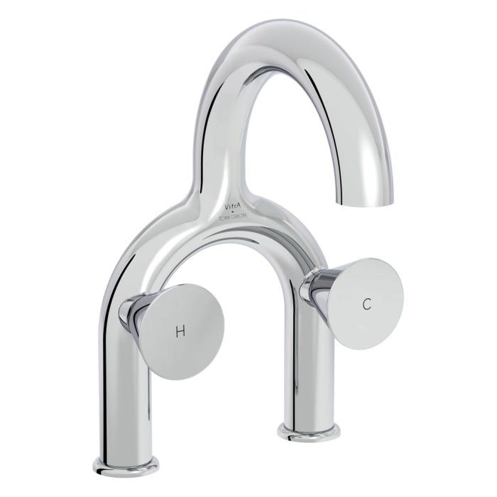 VitrA Liquid Zweigriff-Waschtischarmatur, 2-Loch-Montage, 31 cm