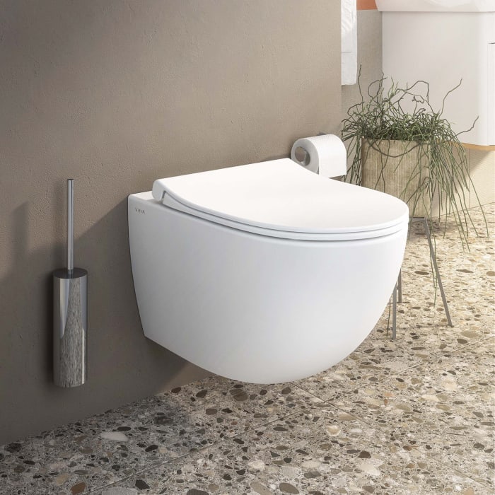VitrA Sento Wand-WC VitrA Flush 2.0, Tiefspüler ohne Spülrand