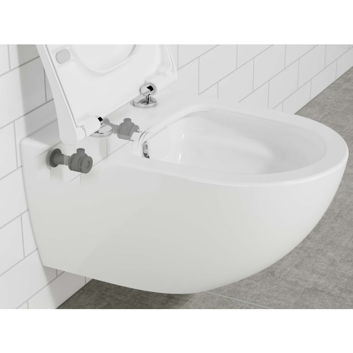 VitrA Sento Wand-WC VitrA Flush 2.0, Tiefspüler ohne Spülrand