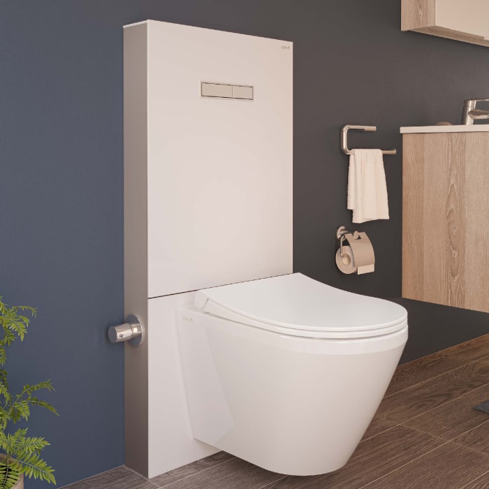 VitrA Vitrus Stand-Spülkasten inkl. Armatur für Wand-WCs mit Bidetfunktion