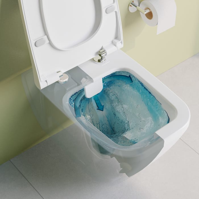 VitrA M-Line Tiefspül-Wand-WC 54 cm, randlos, eckig