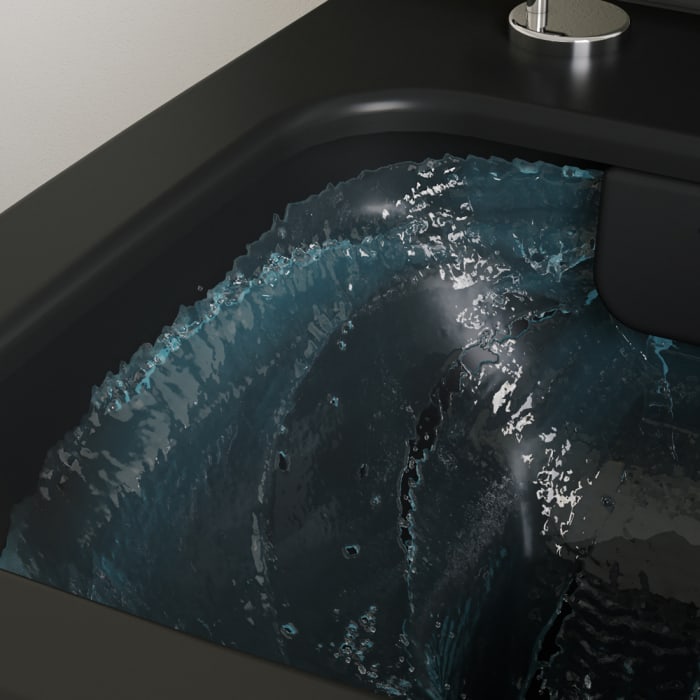 VitrA M-Line Tiefspül-Wand-WC-Set 54 cm randlos, eckig mit WC-Sitz