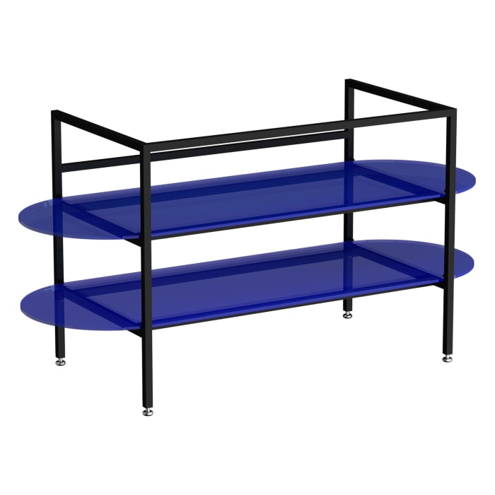 VitrA Liquid Waschtischunterschrank Metallrack mit 2 offenen Glasböden