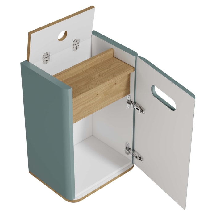 Vitra Sento Halbhochschrank 40 x 29,5 x 58 cm mit Türanschlag rechts