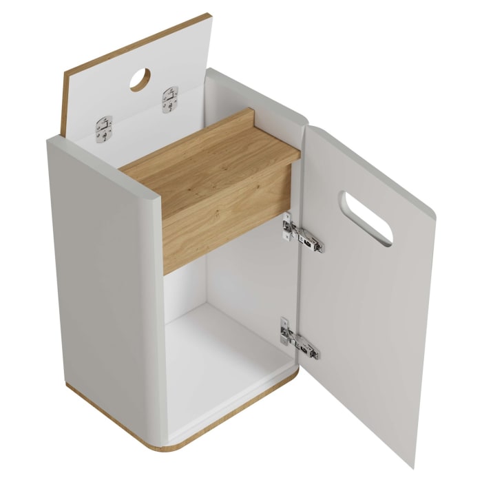 Vitra Sento Halbhochschrank 40 x 29,5 x 58 cm mit Türanschlag rechts