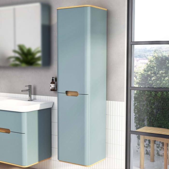 Vitra Sento Hochschrank 40 x 35 x 157,5 cm mit Türanschlag rechts, mit Wäscheklappe