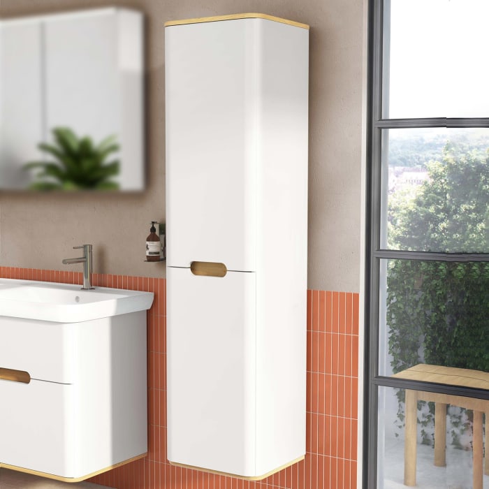 Vitra Sento Hochschrank 40 x 35 x 157,5 cm mit Türanschlag links, mit Wäscheklappe