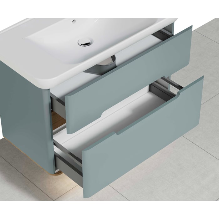 Vitra Sento Waschtischkombination 98 x 48,5 cm mit 2 Auszügen