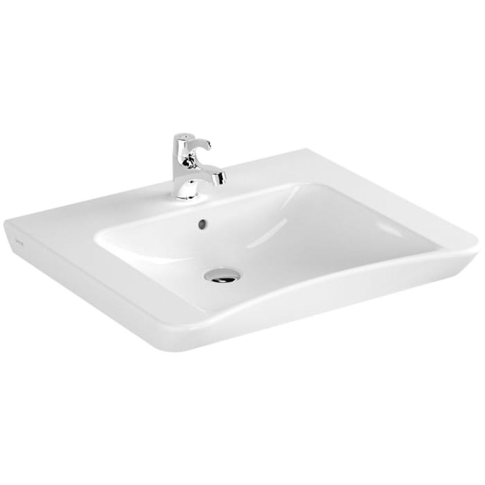 VitrA Conforma Waschtisch 65 x 56/52 cm ohne Hahnloch, mit Überlauf
