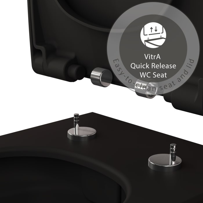 VitrA M-Line WC-Sitz Slim Wrap, rund mit Absenkautomatik