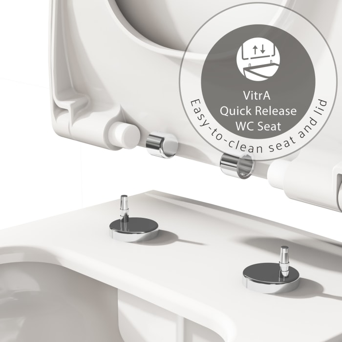 VitrA M-Line WC-Sitz Slim Wrap, eckig mit Absenkautomatik