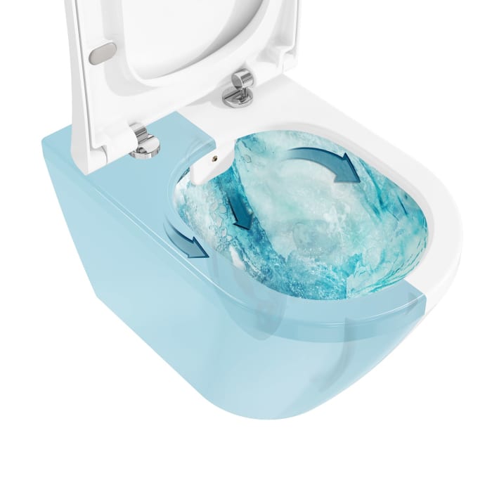 VitrA Aquacare Integra WC-Set mit Bidetfunktion, spülrandlos, inkl. Sitz