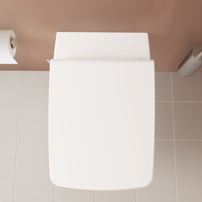 VitrA Aquacare Metropole WC-Set mit Bidetfunktion, spülrandlos, mit integrierter Armatur, inkl. Sitz