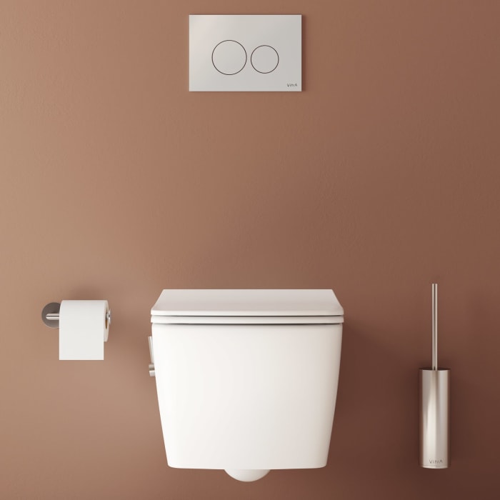 VitrA Aquacare Metropole WC-Set mit Bidetfunktion, spülrandlos, mit integrierter Armatur, inkl. Sitz