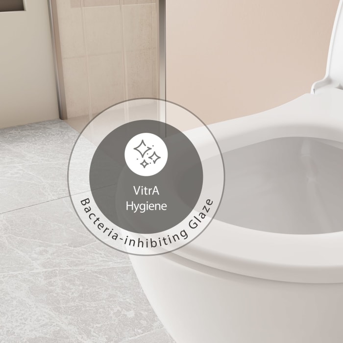 VitrA Aquacare Sento WC-Set mit Bidetfunktion, spülrandlos, inkl. Sitz