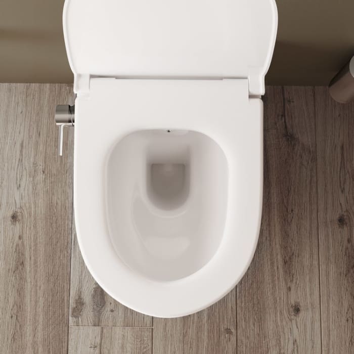 VitrA Aquacare Sento WC-Set mit Bidetfunktion und integrierter Armatur, inkl. Sitz