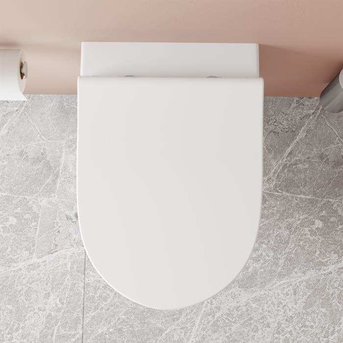 VitrA Aquacare Sento WC-Set mit Bidetfunktion, spülrandlos, inkl. Sitz