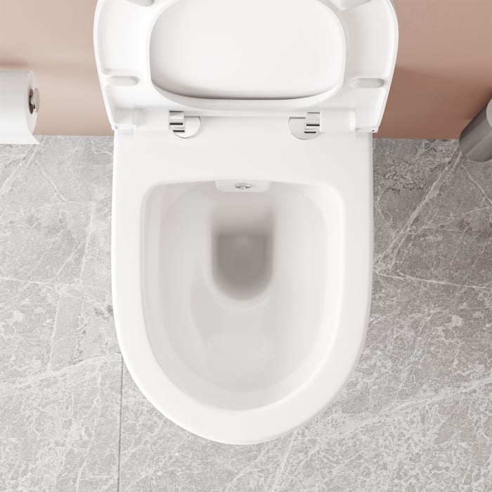 VitrA Aquacare Sento WC-Set mit Bidetfunktion, spülrandlos, inkl. Sitz
