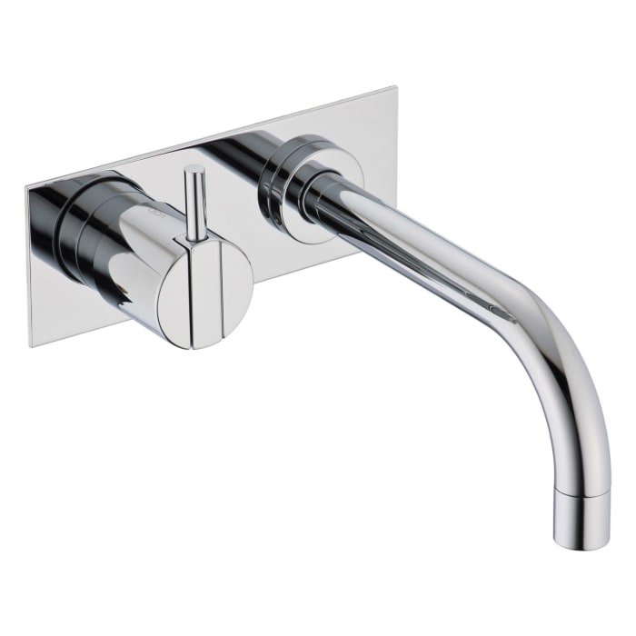 Vola Wand-Waschtisch-Eingriffmischer UP mit Auslauf rechts, Ausladung 16 cm