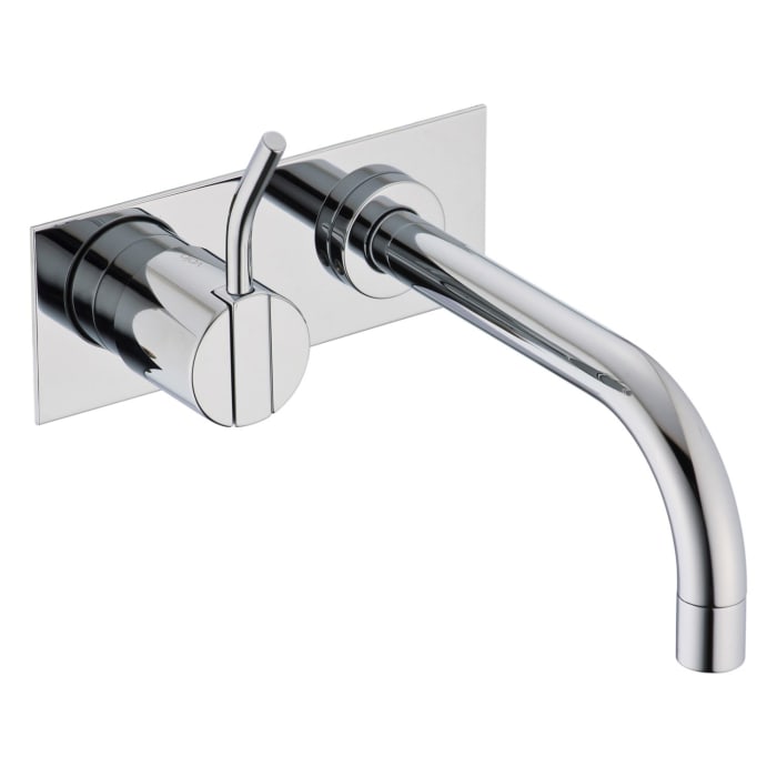 Vola Wand-Waschtisch-Eingriffmischer UP mit Auslauf rechts, Ausladung 16 cm