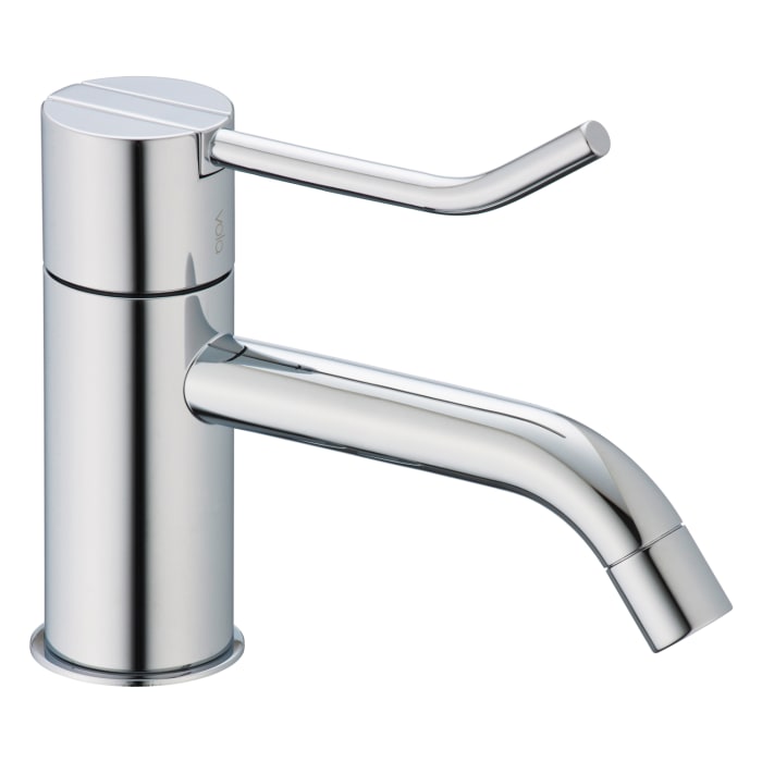 Vola Waschtisch-Eingriffmischer mit festem Auslauf, Ausladung 15 cm