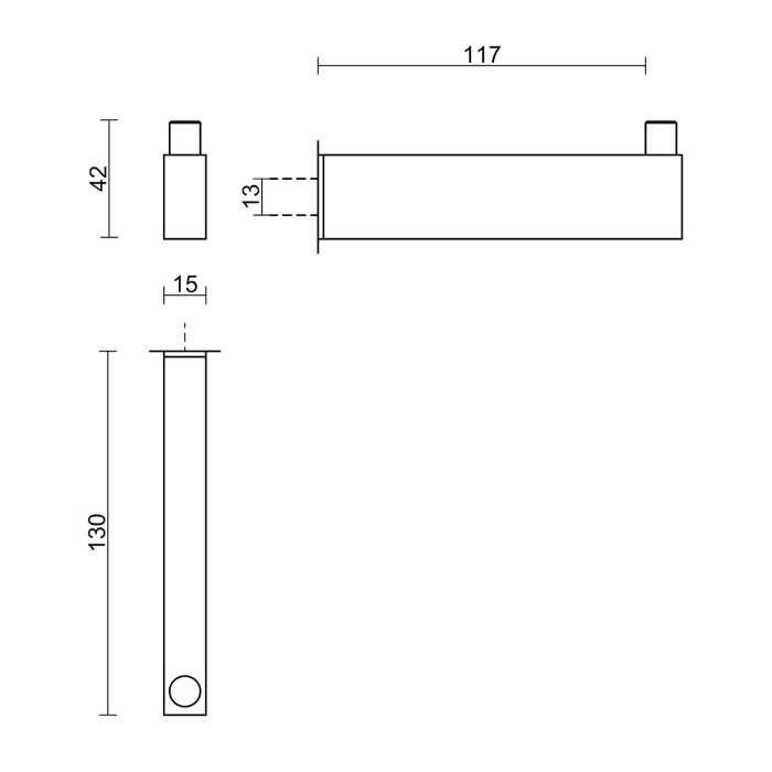 ZACK LINEA Ersatz-Toilettenpapierhalter
