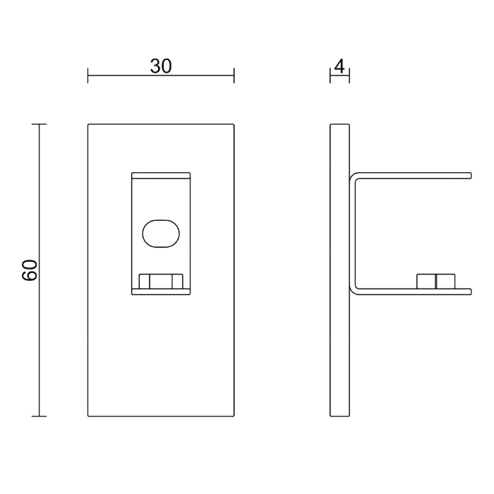 ZACK LINEA Wandhalterung Set/2