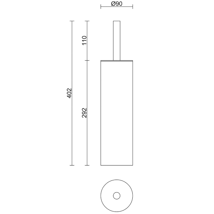 ZACK TUBO Toilettenbürste