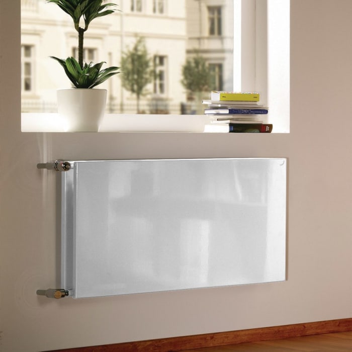 Zehnder P25 Flachheizkörper 120 x 62 x 3,2 cm mit Anschluss 7610