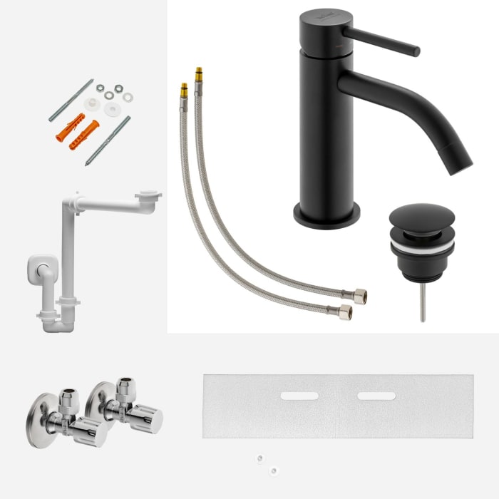 Montage- und Armaturenset Lima 2.0 für Waschtisch mit Unterschrank