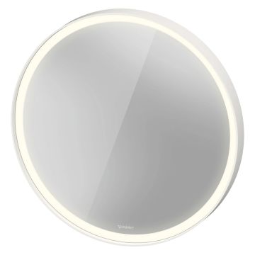 Duravit L-Cube Spiegel mit Beleuchtung Ø 70 cm, mit Spiegelheizung
