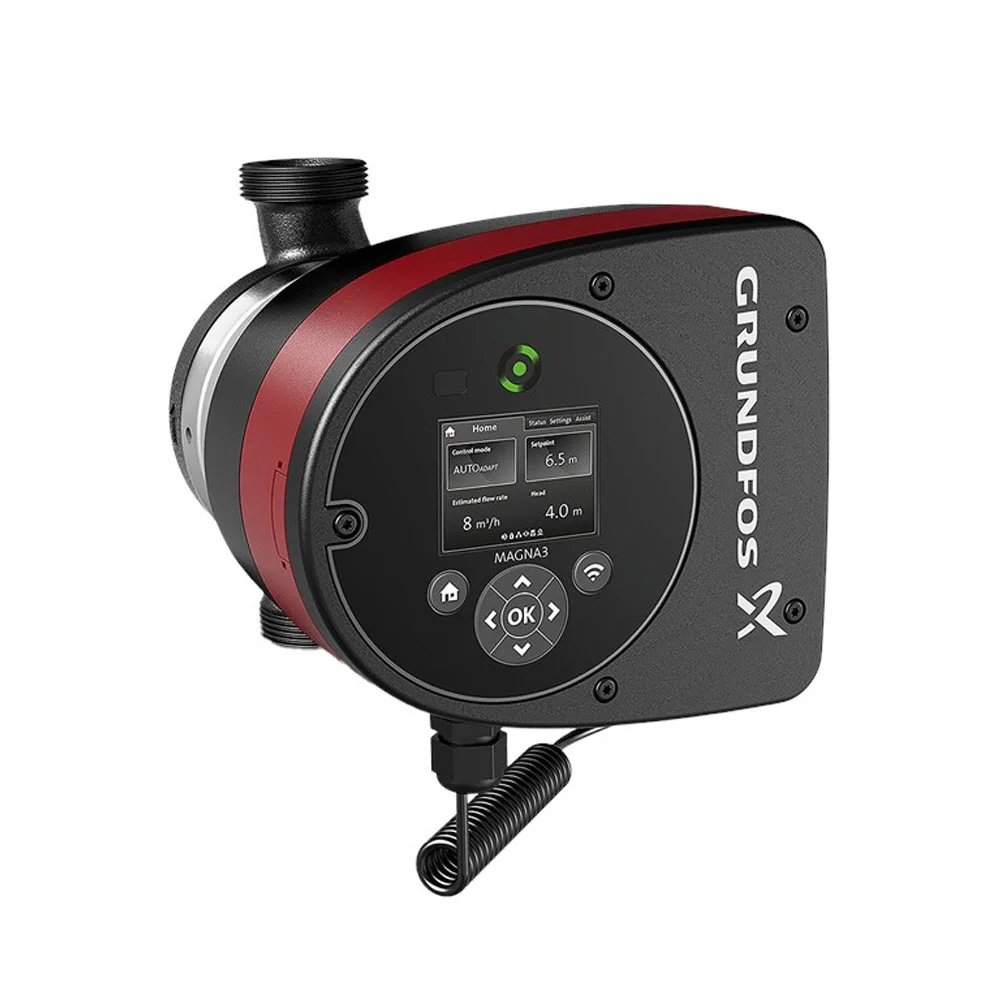 GRUNDFOS MAGNA3 Heizungsumwälzpumpe Typ 32-80, Verschraubung, 230 V, PN 10, 18 cm