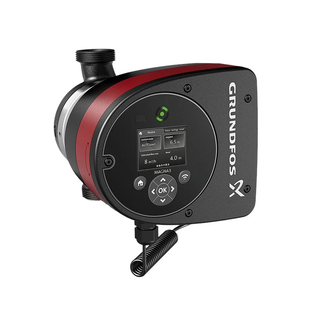 GRUNDFOS MAGNA3 Heizungsumwälzpumpe Typ 32-100, Verschraubung, 230 V, PN 10, 18 cm