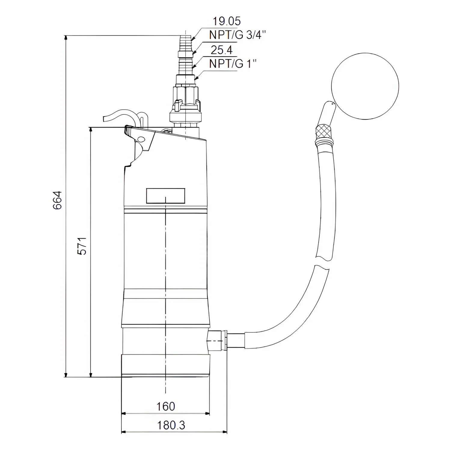 GRUNDFOS SBA Hauswasserwerk Ausführung A, 220-240 V SBA 3-45 AW Bild 2