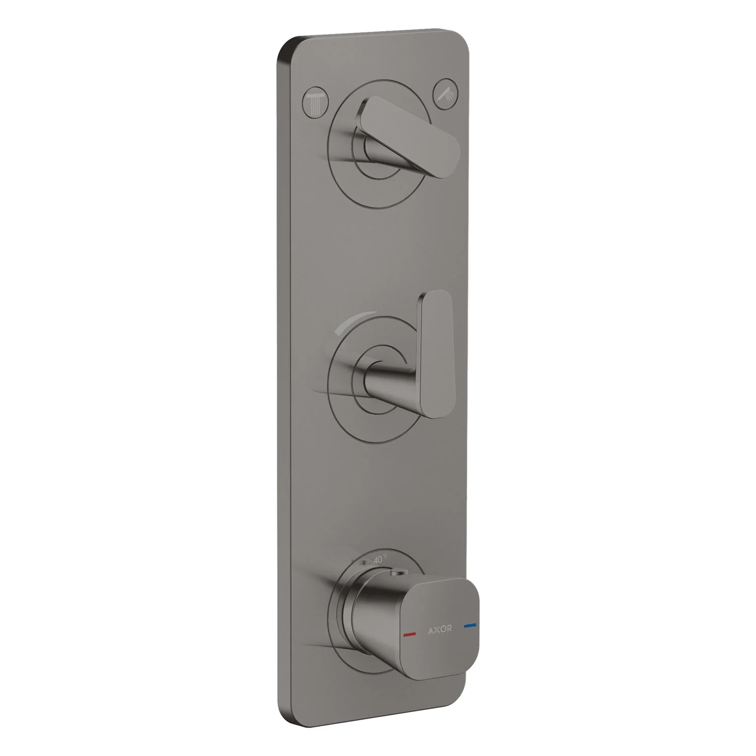 AXOR Citterio C Unterputz Thermostatmodul 380/120 mit Platte, für 2 Funktionen