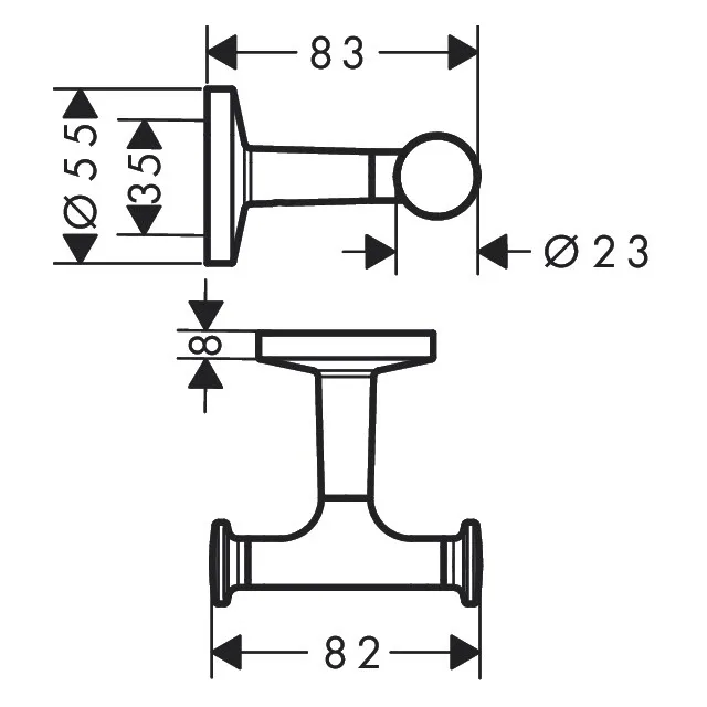 AXOR Universal Circular Handtuchhaken doppelt Bild 2