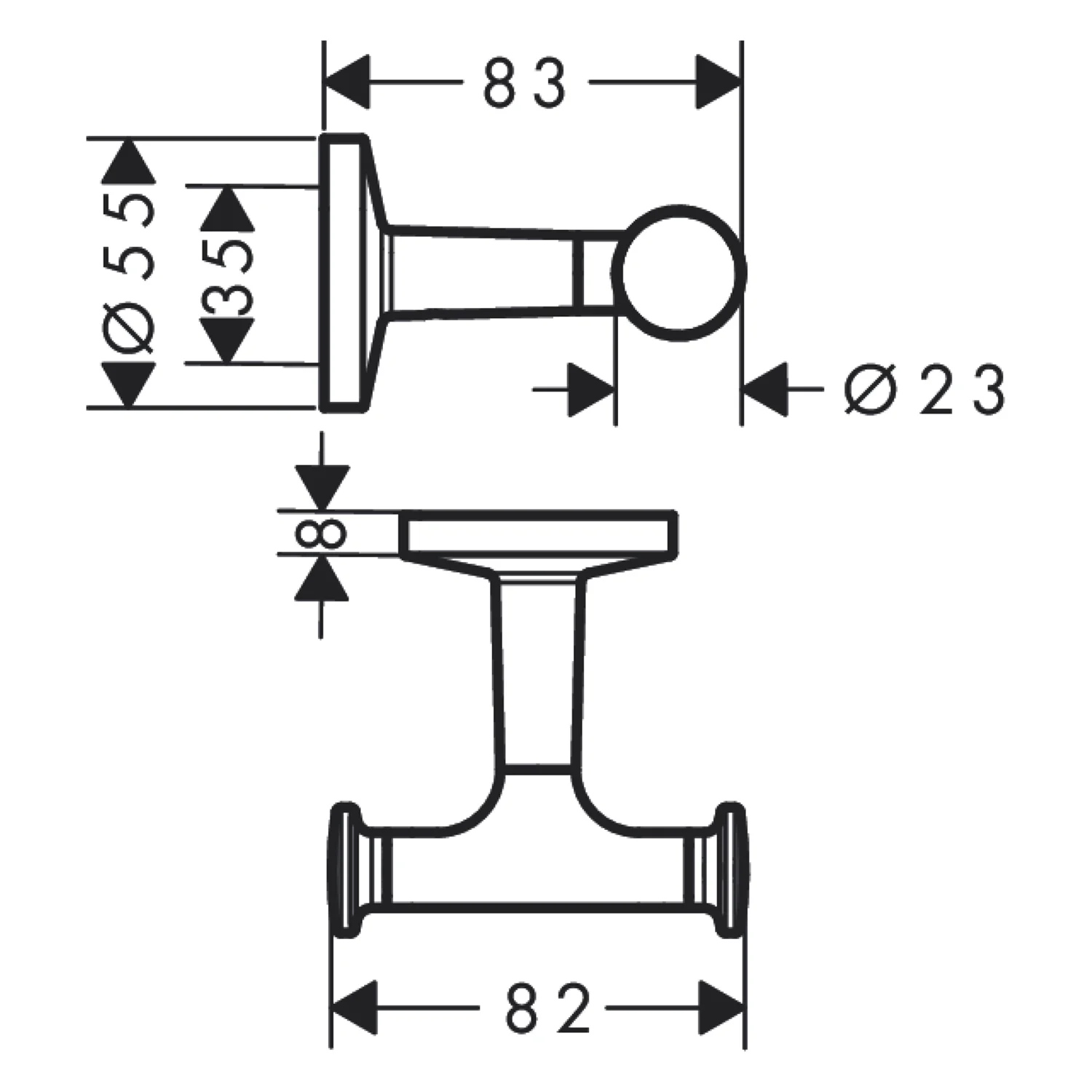 AXOR Universal Doppelhaken Bild 2